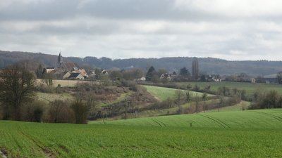 Parcours "rouge" de marche nordique de Frétigny